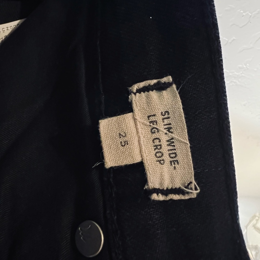 Madewell slim wide leg crop size 25